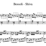 Spartito di "Bossoli - Shiva" per pianoforte