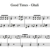 Spartito di "Good Times - Ghali" per pianoforte