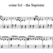 Spartito di "come fa1 - tha Supreme" per pianoforte