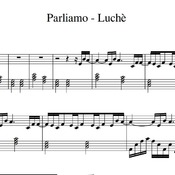 Spartito di "Parliamo - Luché" per pianoforte