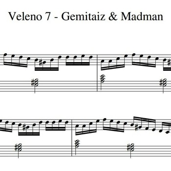 Spartito di "Veleno 7 - Gemitaiz & Madman" per pianoforte