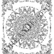 Dreamie's Mandala of epicness coloring page