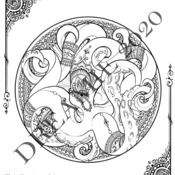 Dreamie's Mehndi Octopus coloring sheet