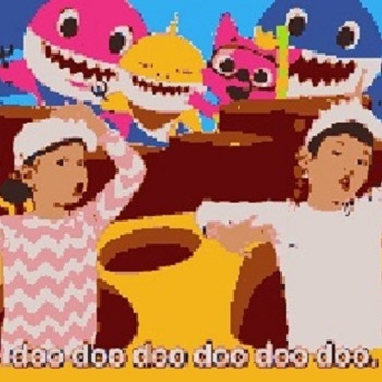 Baby Shark kids Photo crochet pattern