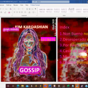 Gossip MOVING PICTURE MAGAZINE on Microsoft Word Featuring Kim Kardashian