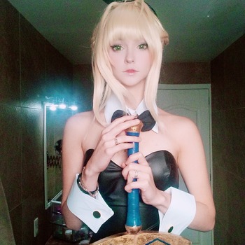 saber bunny phone photo