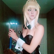 saber bunny phone photo