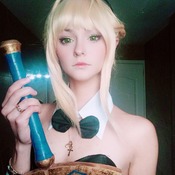 saber bunny phone photo