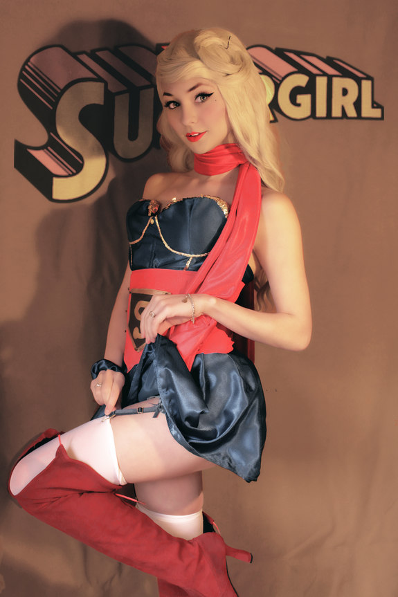 super girl pinup