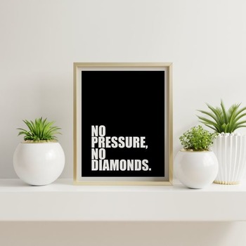 No pressure... Printable Art, Poster Wall Art, Motivational Print, Inspirational Quote, Typographic Art, Colorful Print *INSTANT DOWNLOAD*