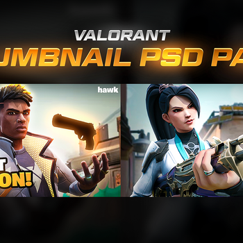 Valorant Thumbnail PSD Pack