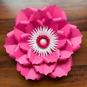 PDF Petal 22 Printable DIY Paper Flowers Template No Resizing Needed w/ FREE Flat Centers + Bases w/ Lots of Video Tutorials for weddings