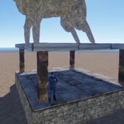 Wolf Statue