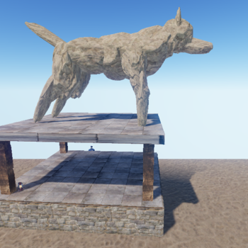 Wolf Statue