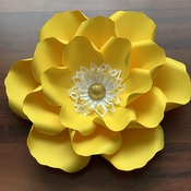 PDF Petal 14 DIY Paper Flowers Printable Template Comes with Flat Centers Round & Hexagonal Base Instant download Paper Flower Template kit