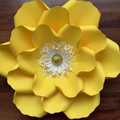 PDF Petal 14 DIY Paper Flowers Printable Template Comes with Flat Centers Round & Hexagonal Base Instant download Paper Flower Template kit