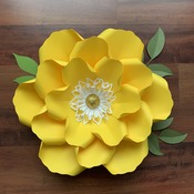 PDF Petal 14 DIY Paper Flowers Printable Template Comes with Flat Centers Round & Hexagonal Base Instant download Paper Flower Template kit