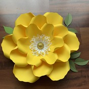 PDF Petal 14 DIY Paper Flowers Printable Template Comes with Flat Centers Round & Hexagonal Base Instant download Paper Flower Template kit