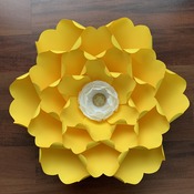 PDF Petal 18 DIY Paper Flowers Printable Template Comes with Flat Center Round & Hexagonal Base Instant download Paper Flower Template kit