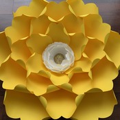 PDF Petal 18 DIY Paper Flowers Printable Template Comes with Flat Center Round & Hexagonal Base Instant download Paper Flower Template kit