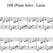 Spartito di "24h (Piano Solo) - Lazza" per pianoforte