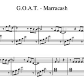 Spartito di "G.O.A.T. - Marracash" per pianoforte