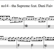 Spartito di "no14 - tha Supreme feat. Dani Faiv" per pianoforte