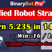 [Binary Bot Pro] Verified Robot Strategy (8-May-2020)