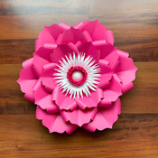 PDF Petal 22 Printable DIY Paper Flowers Template No Resizing Needed w/ FREE Flat Centers + Bases w/ Lots of Video Tutorials for weddings