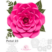 PDF Petal 23 Printable Giant Paper Flower for DIY Project Comes with 6 Sizes Petals + Rose Bud + Bases + Flat Centers for weddings & events