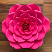 PDF Petal 23 Printable Giant Paper Flower for DIY Project Comes with 6 Sizes Petals + Rose Bud + Bases + Flat Centers for weddings & events