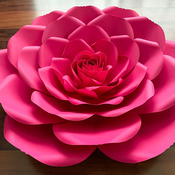 PDF Petal 23 Printable Giant Paper Flower for DIY Project Comes with 6 Sizes Petals + Rose Bud + Bases + Flat Centers for weddings & events