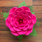 PDF Petal 23 Printable Giant Paper Flower for DIY Project Comes with 6 Sizes Petals + Rose Bud + Bases + Flat Centers for weddings & events