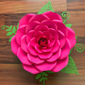 PDF Petal 23 Printable Giant Paper Flower for DIY Project Comes with 6 Sizes Petals + Rose Bud + Bases + Flat Centers for weddings & events