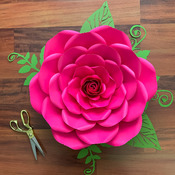 PDF Petal 23 Printable Giant Paper Flower for DIY Project Comes with 6 Sizes Petals + Rose Bud + Bases + Flat Centers for weddings & events