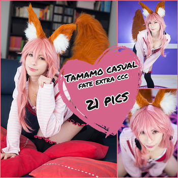 Tamamo no mae (casual clothes) - Fate extra ccc HD cosplay