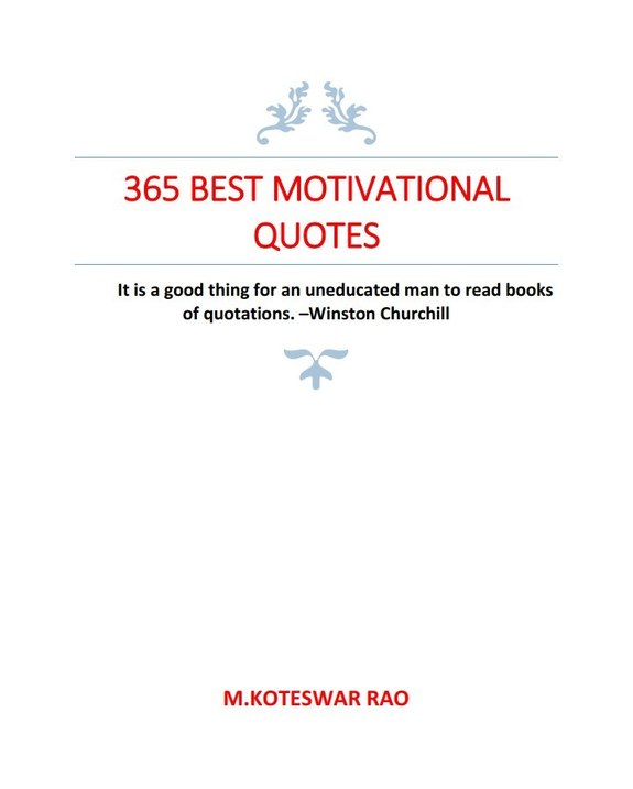 365 BEST MOTIVATIONAL QUOTES