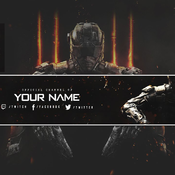 Black Ops 3 Banner Gaming Template - irazer. Gaming Banner Template ...