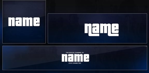 Blue Banner Gaming Template - irazer. Gaming Banner Template Style ...