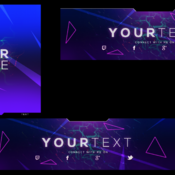 Purple Banner Gaming Template Irazer Gaming Banner Template Style