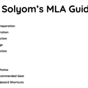 Nick Solyom's MLA Guide