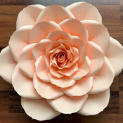 PDF Petal 24 Printable DIY Giant Paper Flower Template Make Unlimited 20" Rose or Various Sizes Paper Flowers w/ lots of Free Video Tutorial