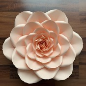 PDF Petal 24 Printable DIY Giant Paper Flower Template Make Unlimited 20" Rose or Various Sizes Paper Flowers w/ lots of Free Video Tutorial