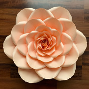 PDF Petal 24 Printable DIY Giant Paper Flower Template Make Unlimited 20" Rose or Various Sizes Paper Flowers w/ lots of Free Video Tutorial