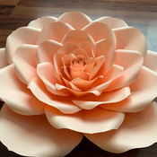 PDF Petal 24 Printable DIY Giant Paper Flower Template Make Unlimited 20" Rose or Various Sizes Paper Flowers w/ lots of Free Video Tutorial