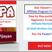 Gijo Vijayan's Affiliate Program Tutorials