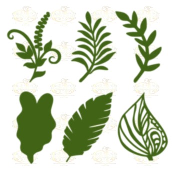 Svg/PNG/Dxf Set 4-6 different Leaves for Paper Flowers- MACHINE use Only