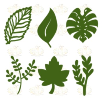 Svg Png Dxf Set 5-6 different Leaves for Giant Paper Flowers MACHINE use Only Cricut and Silhouette DIY and Handmade Leaves Templates
