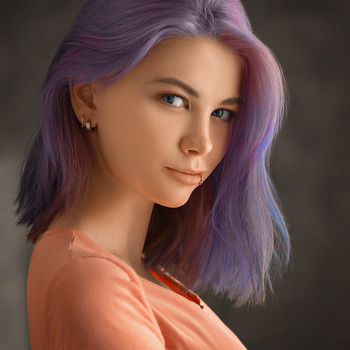 Purple hair