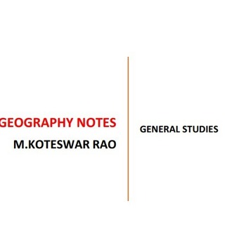 GEOGRAPHY NOTES